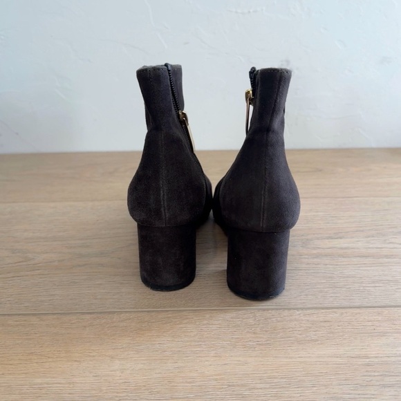 L'Agence Women Jeanne II Pointed Toe Graphite Suede Bootie Size 7 - Picture 5 of 6